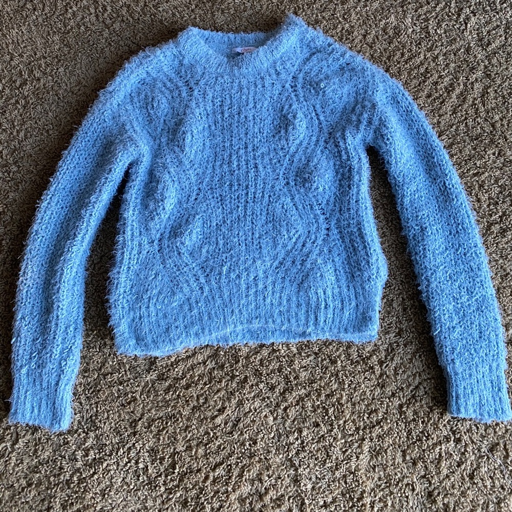 Blue Fuzzy Sweater